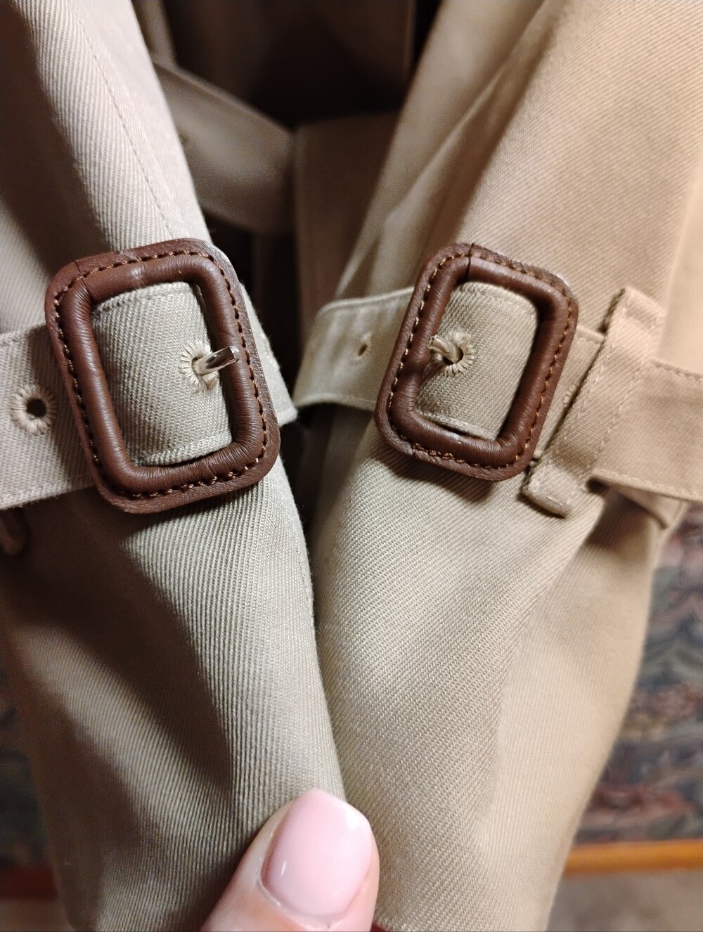 Vintage Burberry Trench Coat, With Nova Check Lining - Picture 6 of 12